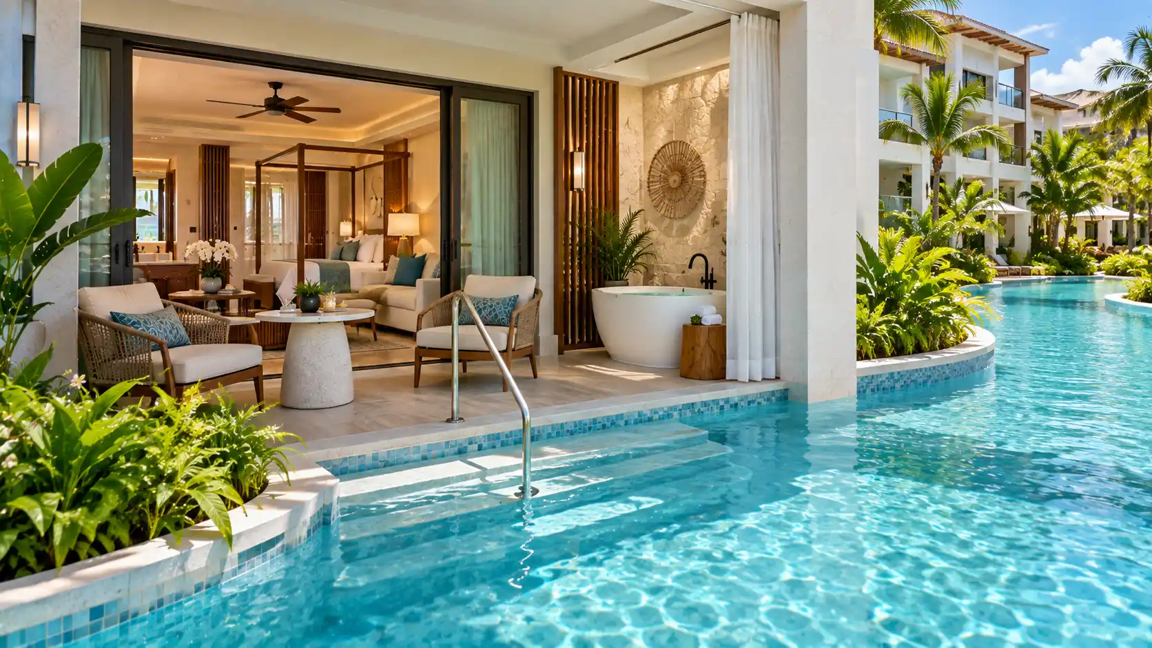 1 Bedroom Swim-Up Suite